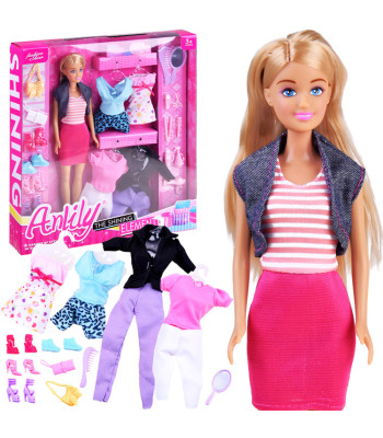 Anlily Lėlė su Drabužiais ir Aksesuarais ZA2457