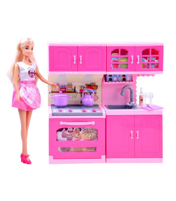 Anlily Lėlė Virtuvės Baldai Šviesa Garsas ZA2462