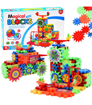 Konstruktoriaus kaladėlės Wafles 81 dalys vaikams