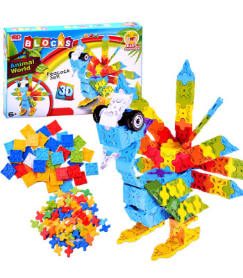Spalvoti kūrybiniai 3D konstruktoriai PAW 227 vnt.