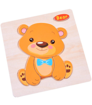 Medinės dėlionės su gyvūnais ZA2528