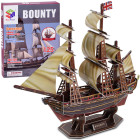 3D Galvosūkis Laivas Bounty 125 Detalių