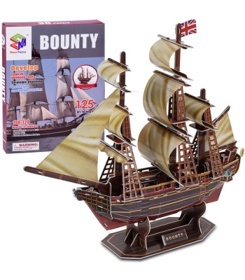 3D Galvosūkis Laivas Bounty 125 Detalių