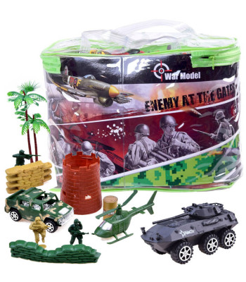 Didelis žaislų rinkinys: Kareiviai, tankai ir ginklai ZA2672