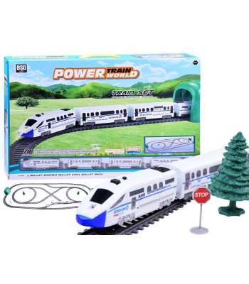 Modernus keleivinis traukinys su vagonais - 9m trasa