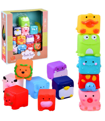 Guminiai žaislai voniai 12 vnt. ZA2813