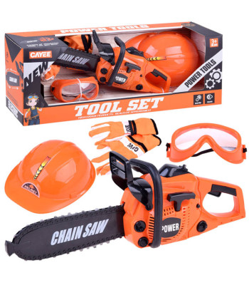 Mažojo medkirčio rinkinys su pjūklu, šalmu ir aksesuarais