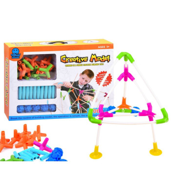 Konstravimo žaislų rinkinys su 106 dalimis