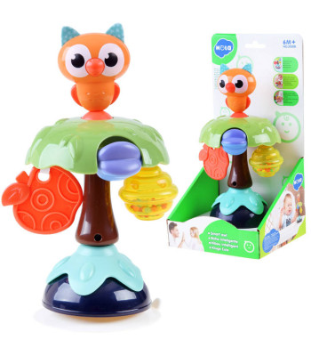 Magija Spalvota Barškutė Pelėda su Siurbtuku