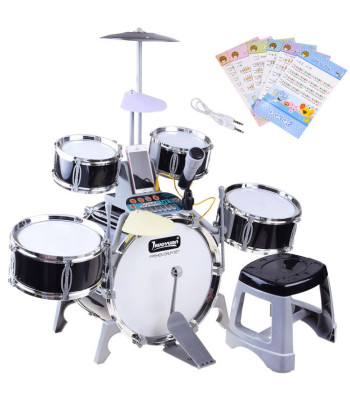 Didelis būgnų rinkinys su šviesomis ir garsu IN0110