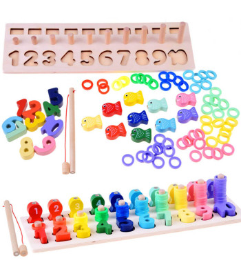 Medinė edukacinė dėlionė "Skaičiai"