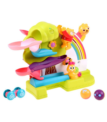 Interaktyvus takelis rutuliukams ir automobiliukams 2 viename