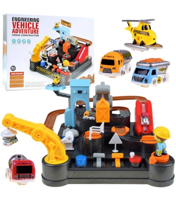 Mechaninis trasos rinkinys statybiniams automobiliams