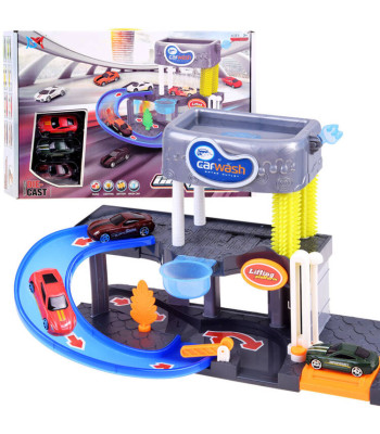 Dviaukštė Automobilių Plovykla Garažas + Automobiliai ZA3196