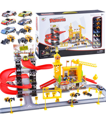 2-in-1 statybų aikštelės automobilių stovėjimo aikštelė