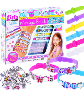 Kūrybinis Rinkinys Apyrankių Gamybai Juostelės Karoliukai Raidės ZA3211