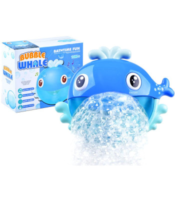 Burbuliukų banginis žaislas voniai su putų gamyba ir melodijomis