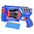 Plastikinis žaislinis pistoletas Blaster su 10 šoviniais