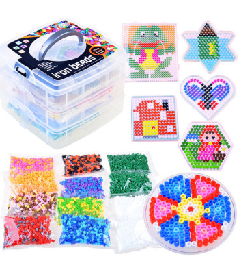 Mega rinkinys karoliukai lyginimui 6000 vnt.