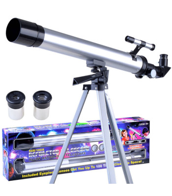 Luneta teleskopas su stovu, priartinimas 60x 100x ES0023