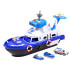 Policijos Laivas ir Sraigtasparnis Žaislų Komplektas