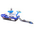 Policijos Laivas ir Sraigtasparnis Žaislų Komplektas