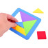 Daugiaspalvis logikos žaidimas Tangram