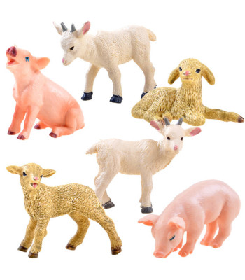 SERIA GYVŪNAI FERMOJE Figūrėlė avytė ožka kiaulė KOLEKCIJA ZA3384