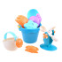 Minkštas smėlio žaislų rinkinys WODY su kibiru ir formelėmis ZA3404