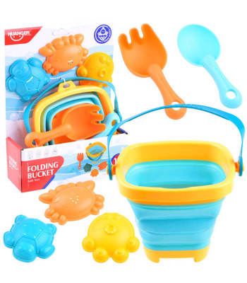 Kūrybos rinkinys maudynėms ir smėliui su kibirėliu ir formelėmis ZA3406