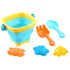 Kūrybos rinkinys maudynėms ir smėliui su kibirėliu ir formelėmis ZA3406