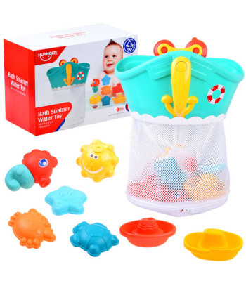 Spalvingas vandens žaislų rinkinys su laivu