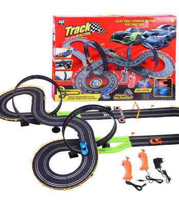 Didysis lenktynių trasa su 2 automobiliais