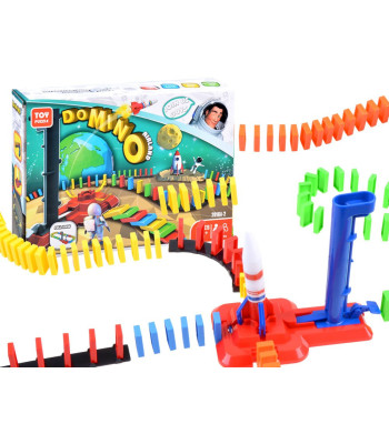 Kosminis domino raketa edukacinis žaislas