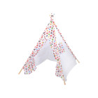 Vaikiškas Tipi stiliaus palapinė su linksmais pelėdžiukais