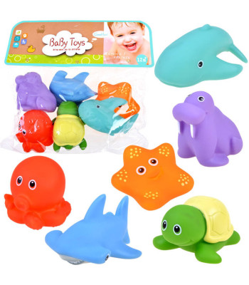 Guminiai jūros gyvūnai, rinkinys 6 vnt.