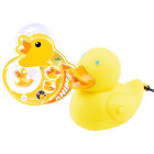 Spalvingas Ančiuko Raktų Pakabukas - Priedas su Šviesele ir Garsu