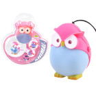 Spalvotas raktų pakabukas pelėda su šviesa ir garsu