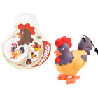 Spalvotas raktų pakabukas gaidys - Pakabukas su šviesa ir garsu ZA3530