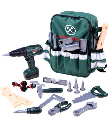 Plecakas ir įrankių rinkinys mažajam meistrui