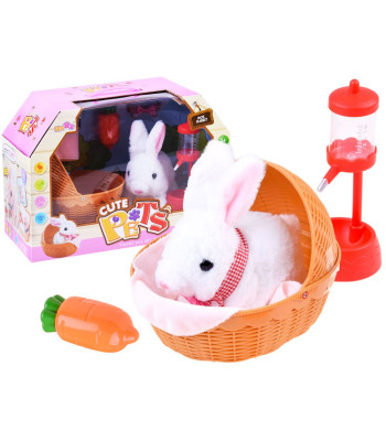 Interaktyvus pliušinis triušis su priedais