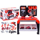 Didelis meistro darbo stalas su įrankiais