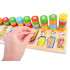 Spalvinga medinė dėlionė su skaičiais ZA3604