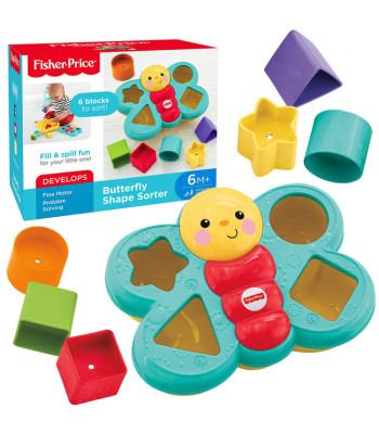 Fisher-Price spalvingas drugelis formelių rūšiuotojas