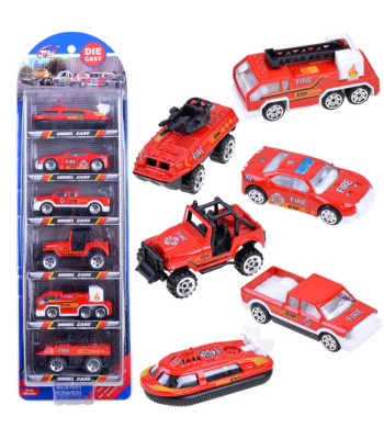 Resorakų rinkinys 6 vnt. gaisrinė metaliniai ZA3505