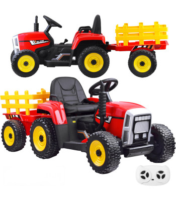 Traktorius su priekaba ant akumuliatoriaus + pultas PA0242