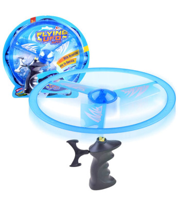 Šviečiantis skraidantis diskas su tempimo mechanizmu SP0639