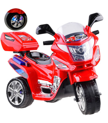 Vaikiškas elektrinis motociklas su LED apšvietimu