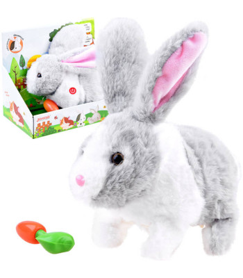 Interaktyvus žaislas 'Kramtukas' - Šokinėjantis triušis su morka