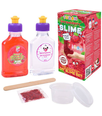 Tuban Super Slime rinkinys su braškiniu kvapu